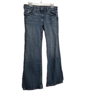 Axcess Bootcut Jeans Size 8 Medium Wash Stretch Denim Mid Rise Classic Fit